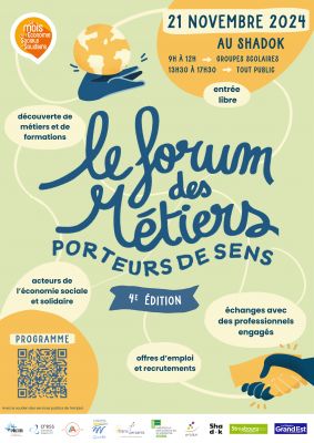 4ème édition du Forum des métiers porteurs de sens à Strasbourg