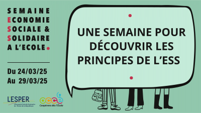 Lancement de la Semaine de l'ESS à l'Ecole