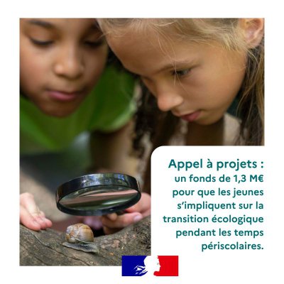 Un fonds de 1,3 M€ pour que les jeunes s'impliquent sur la transition écologique pendant les temps périscolaires